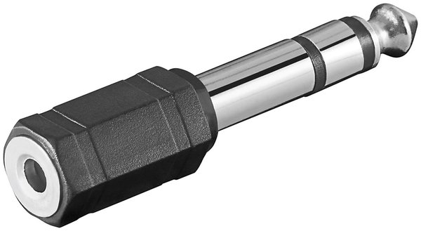 Adapter Klinke 6,3 mm auf Klinke 3,5 mm stereo