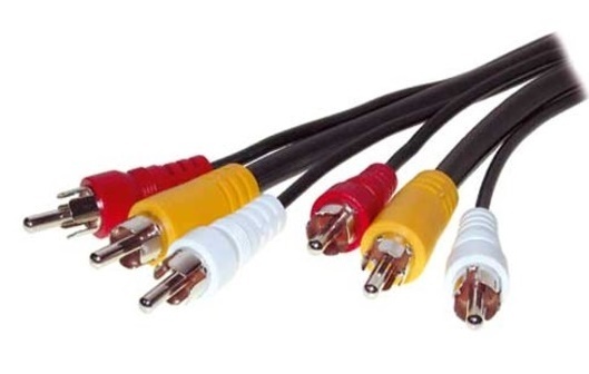 Audio-Video-Kabel 3 x Cinch, 10 m