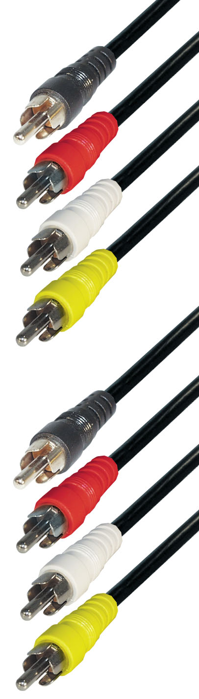 Audio-Video-Kabel 4 x Cinch, 1,5 m