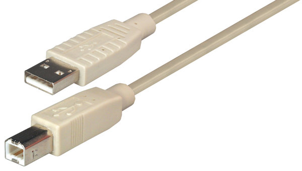 USB Kabel A-Stecker auf B-Stecker, 5,0 m