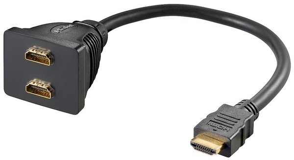 HDMI Verdoppler High Quality / Stecker auf 2 x Kupplung