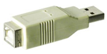 USB Adapter A-Stecker auf B-Buchse