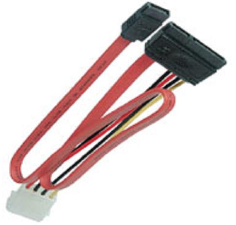 HDD S-ATA Kabel mit Stromadapter, 100 cm