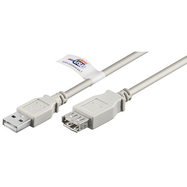 USB Kabel A-Stecker auf A-Kupplung, 5,0 m