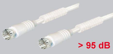 F-Sat-Kabel MF, weiß, 1,5 m