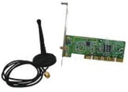 WLAN PCI Einsteckkarte mit externer Antenne