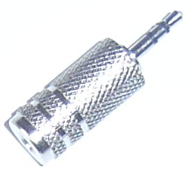 Adapter Klinke 2,5 mm auf Klinke 3,5 mm, Metall