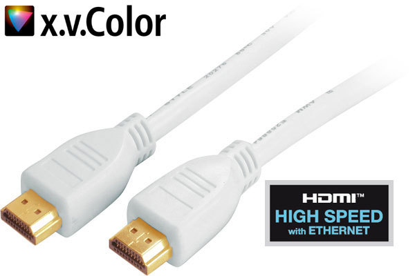 HDMI Verbindungskabel weiß / 1,0 m