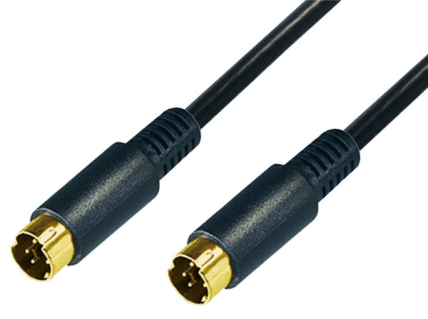 Video Kabel mit Hosidenstecker, vergoldet 5,0 m