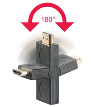HDMI Knickadapter / Kupplung auf Stecker