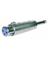 Cannon-Kupplung (XLR) auf Klinkenstecker 6,3 mm, mono
