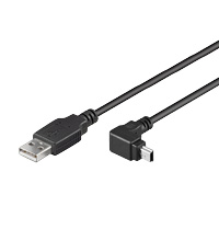USB Kabel A-Stecker auf Winkel-B-Mini-5-Stecker, 1,8 m