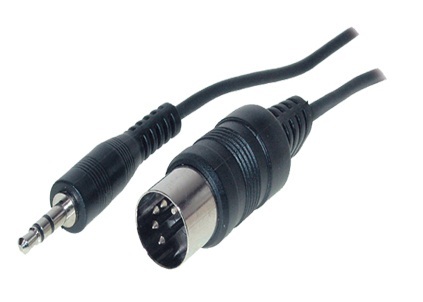 Audio-Kabel Klinke 3,5 auf DIN-Stecker 5-polig / 5,0 m
