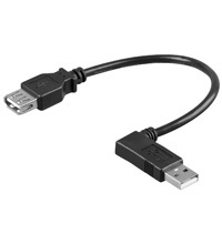 USB Kabel A-Stecker links auf A-Kupplung, 0,3 m