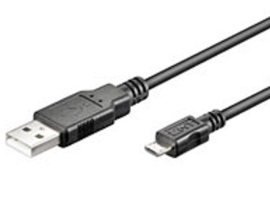 USB Kabel A-Stecker auf micro-B-Stecker, 30 cm