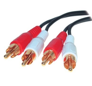 Cinch-Kabel 0,5 m / Kurzverbindung vergoldet