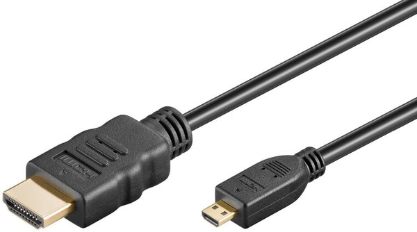 HDMI auf HDMI-micro, vergoldet / 1,5 m