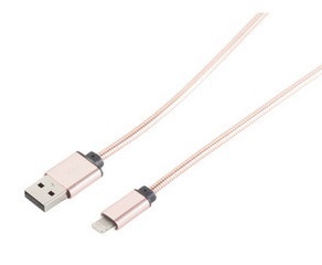 Lightning Data/Sync-USB-Kabel Stahl rosa
