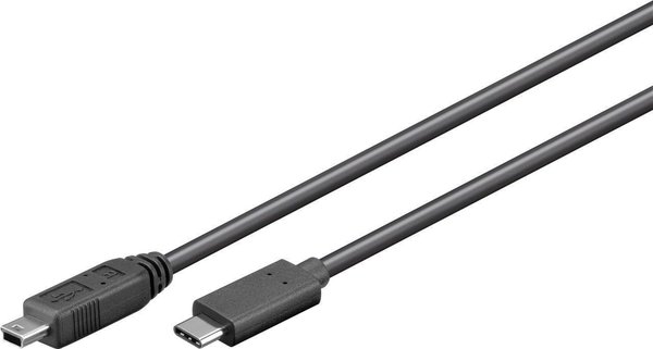 USB-C-Stecker auf Mini-B-Stecker, 50 cm