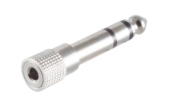 Adapter Klinke 6,3 mm auf Klinke 3,5 mm Metall