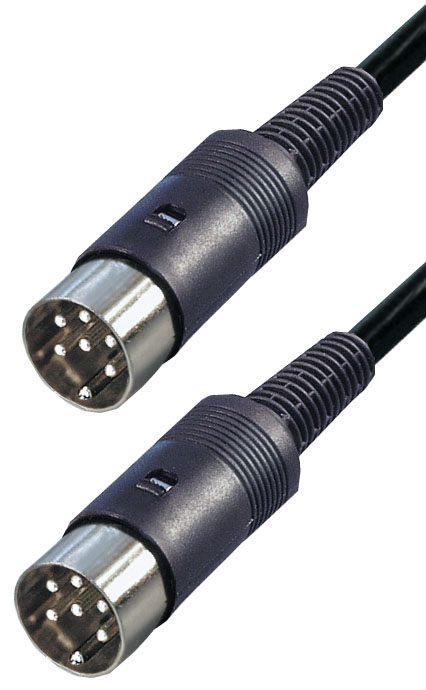 A/V-Kabel 2 x DIN-Stecker 6-polig / 2,0 m