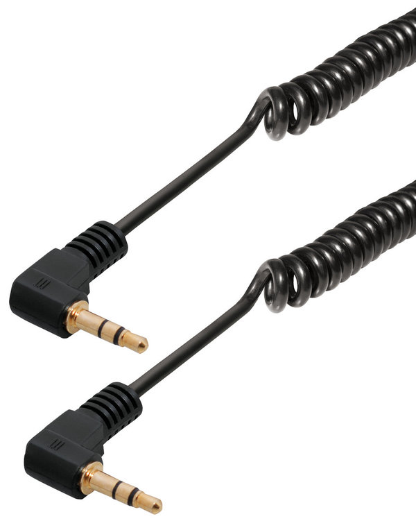 Spiral-Kabel Klinken-Stecker 3,5 mm / 1,5 m