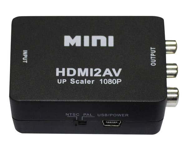 AV Konverter HDMI auf 3 x Cinch