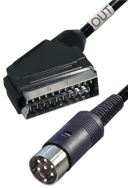 Video-Kabel Scart nach DIN Stecker 6-polig
