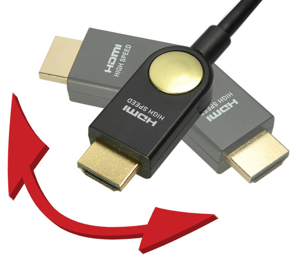 HDMI Verbindungskabel seitlich drehbar, 5,0 m
